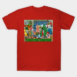 80s Cartoon Character Christmas T-Shirt